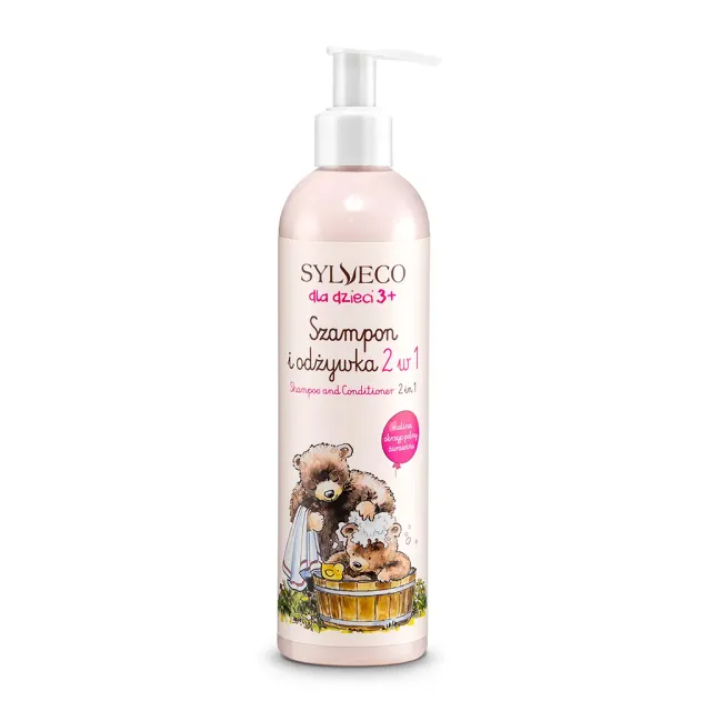 Sylveco Bambini 3+ shampoo balsamo 2in1 lampone 300 ml