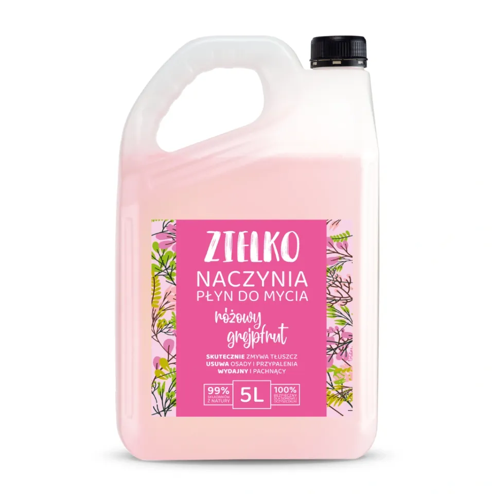Zielko detersivo piatti pompelmo rosa 5L ecologico