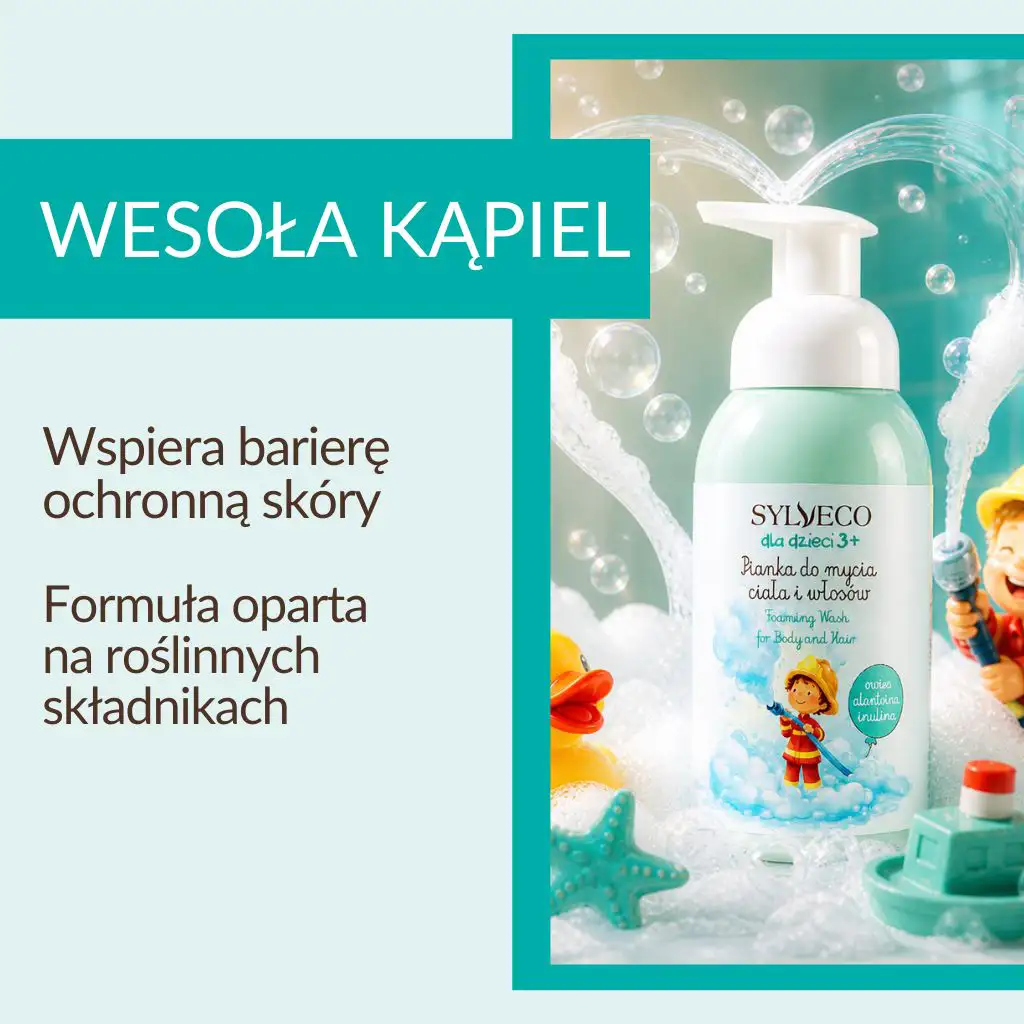Sylveco Bambini 3+ schiuma corpo e capelli bubble gum