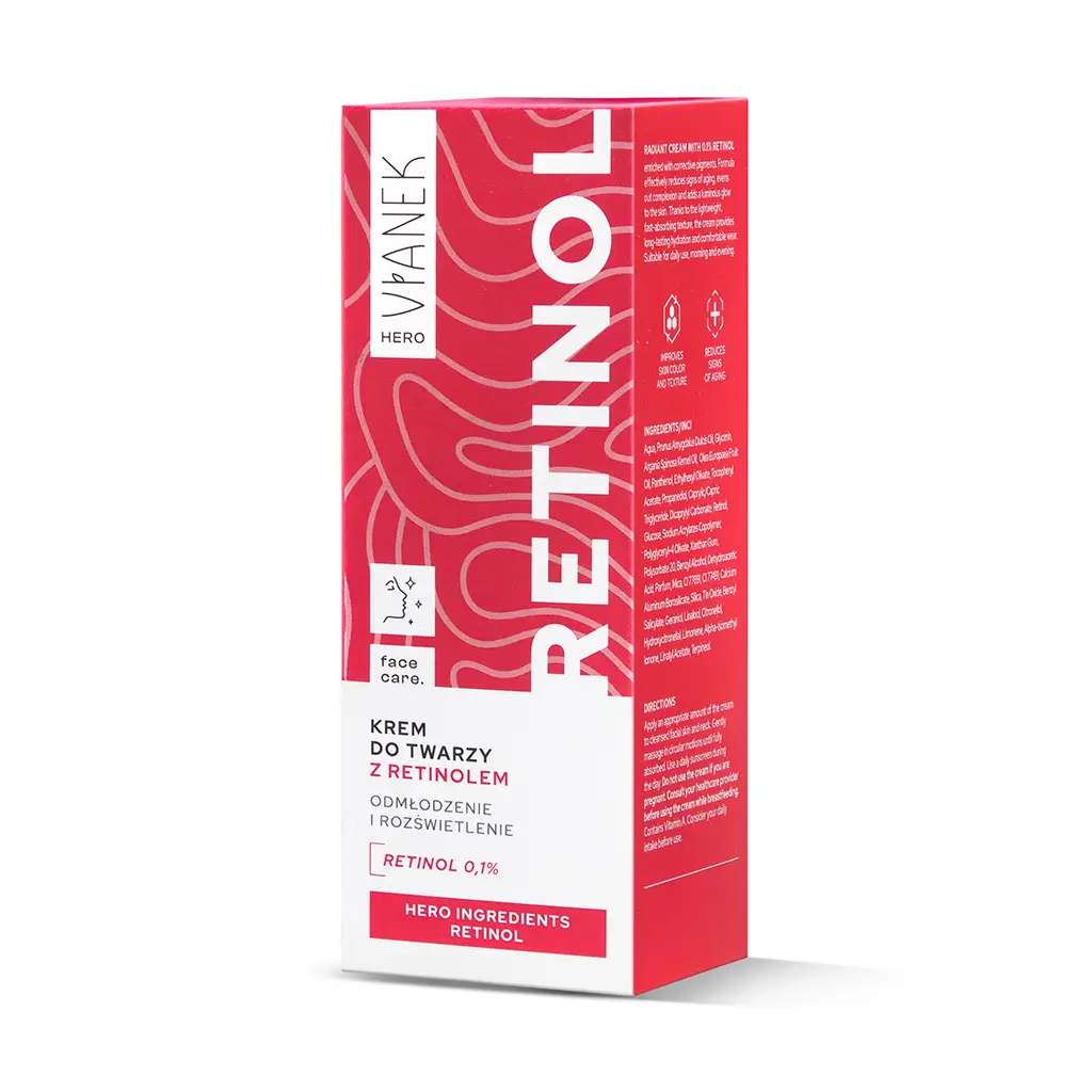 Vianek Hero crema viso retinolo 0,1% illuminante