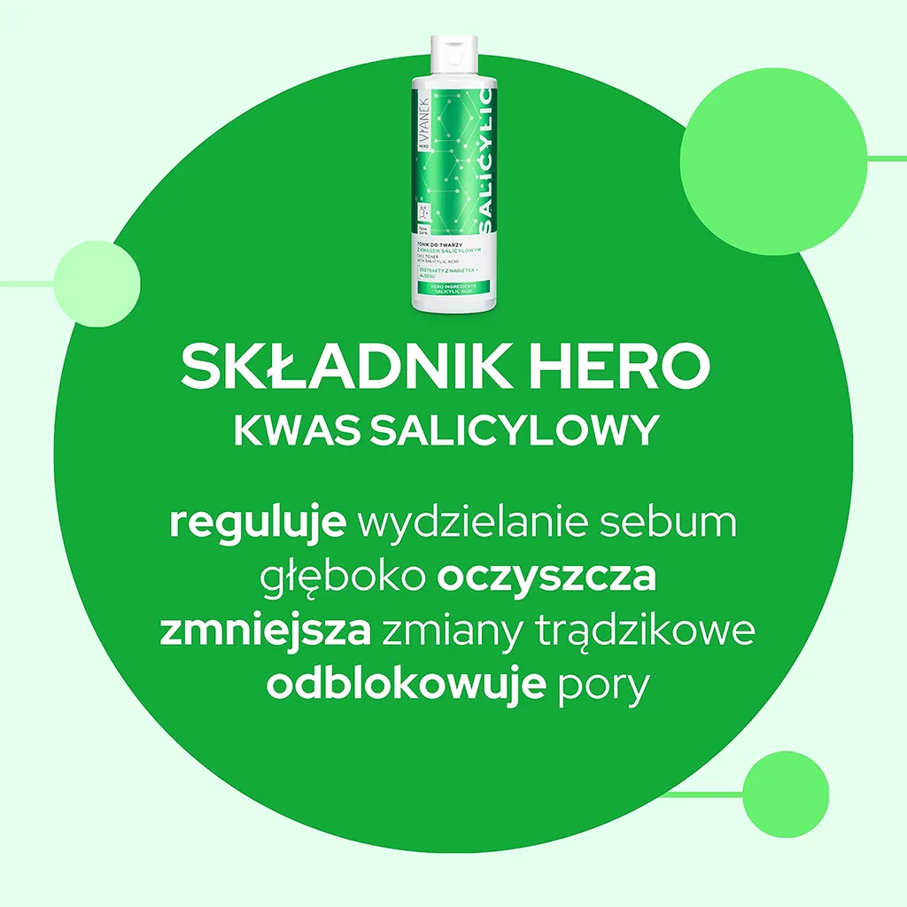 Vianek Hero tonico viso acido salicilico pelli grasse