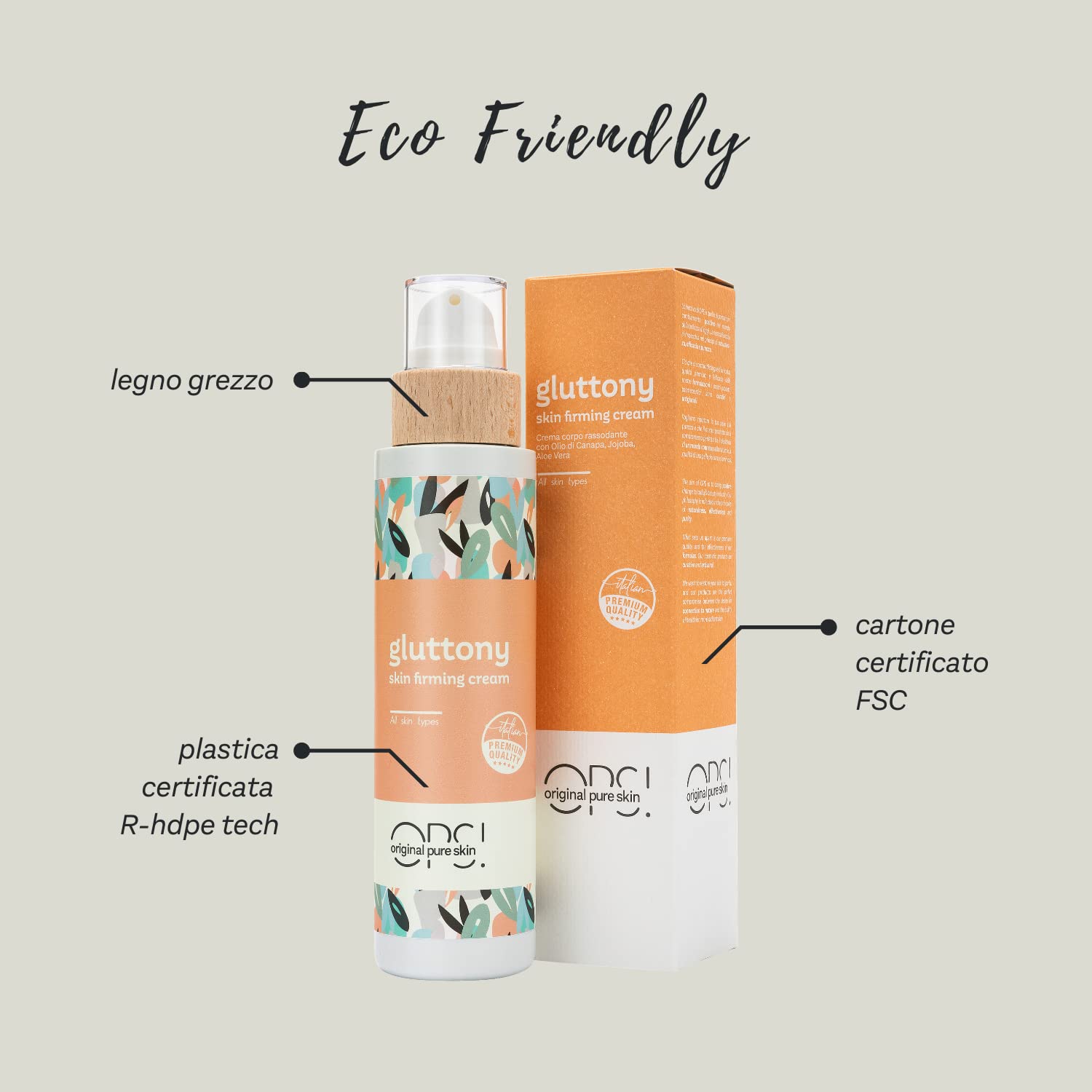 OPS Gluttony crema corpo rassodante lifting 250 ml canapa