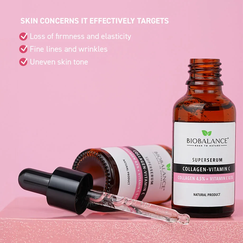 Biobalance Collagen Vitamin C Super Serum siero viso 30 ml rassodante