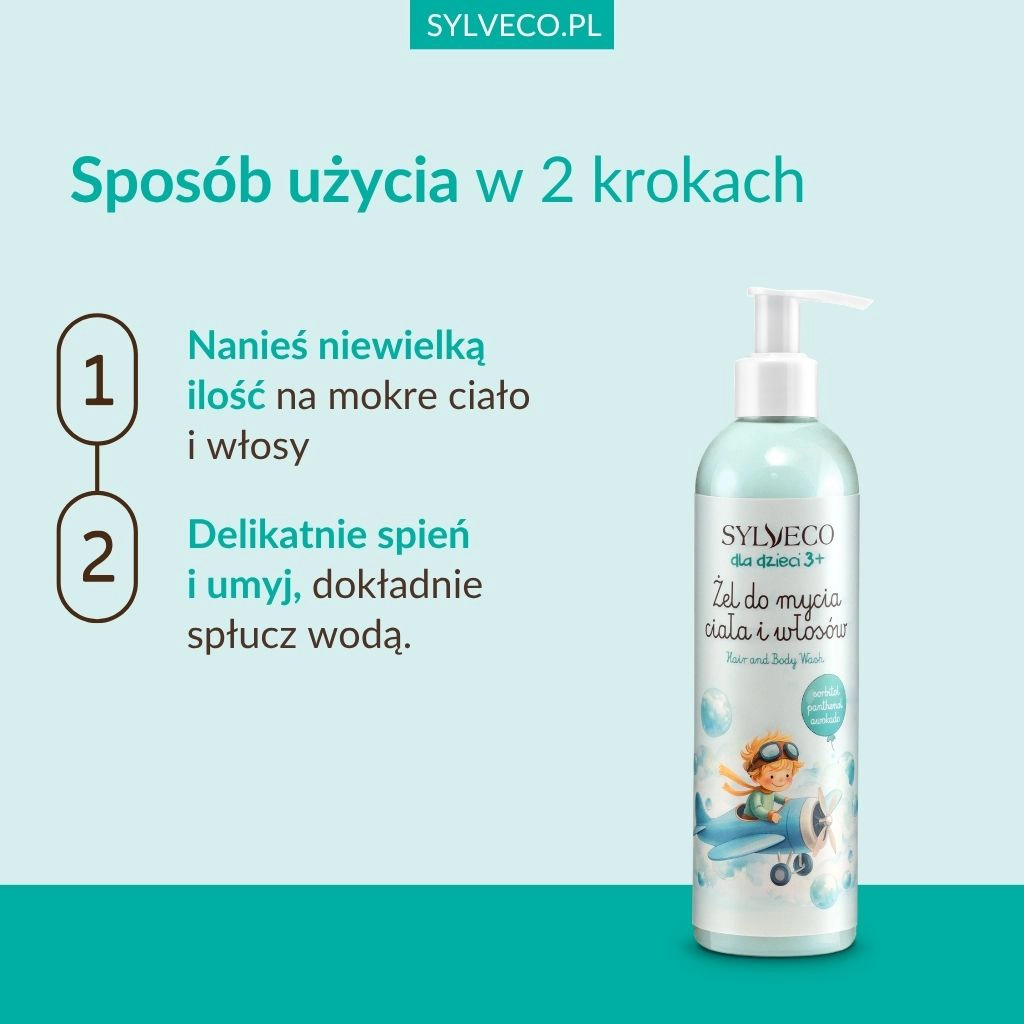 Sylveco Bambini 3+ gel corpo capelli gomma da masticare