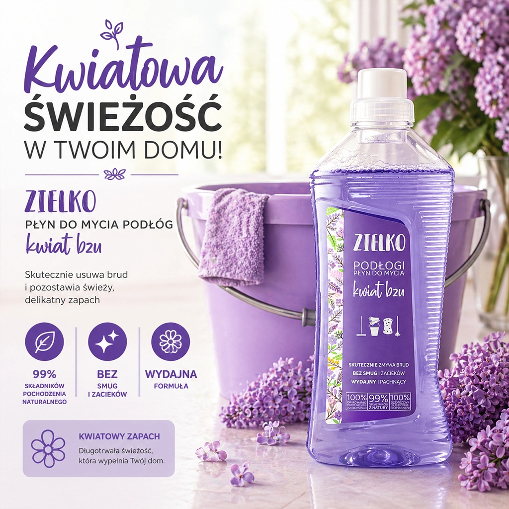 Zielko Detergente Pavimenti Lillà Senza Aloni