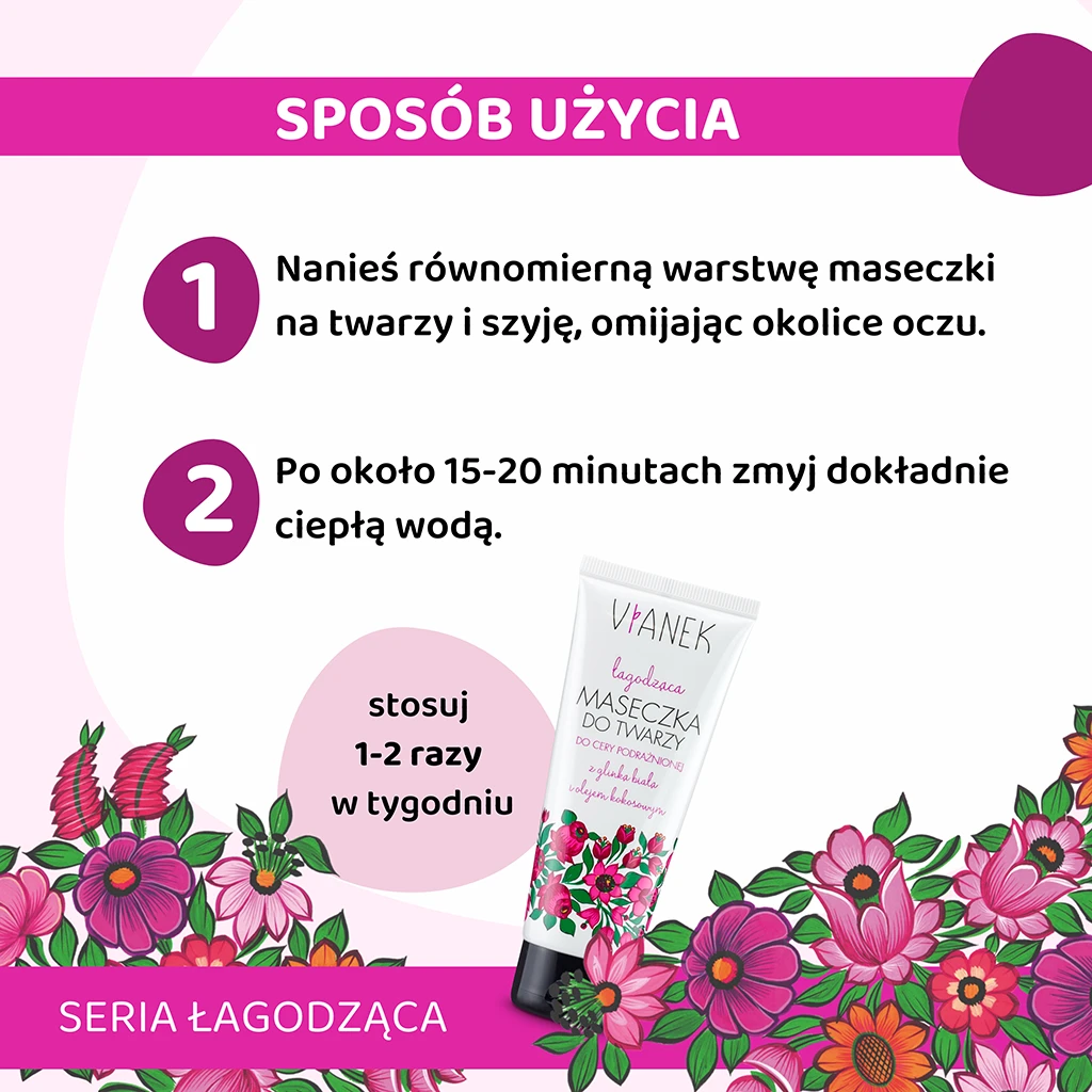 Vianek Classico maschera viso lenitiva argilla bianca