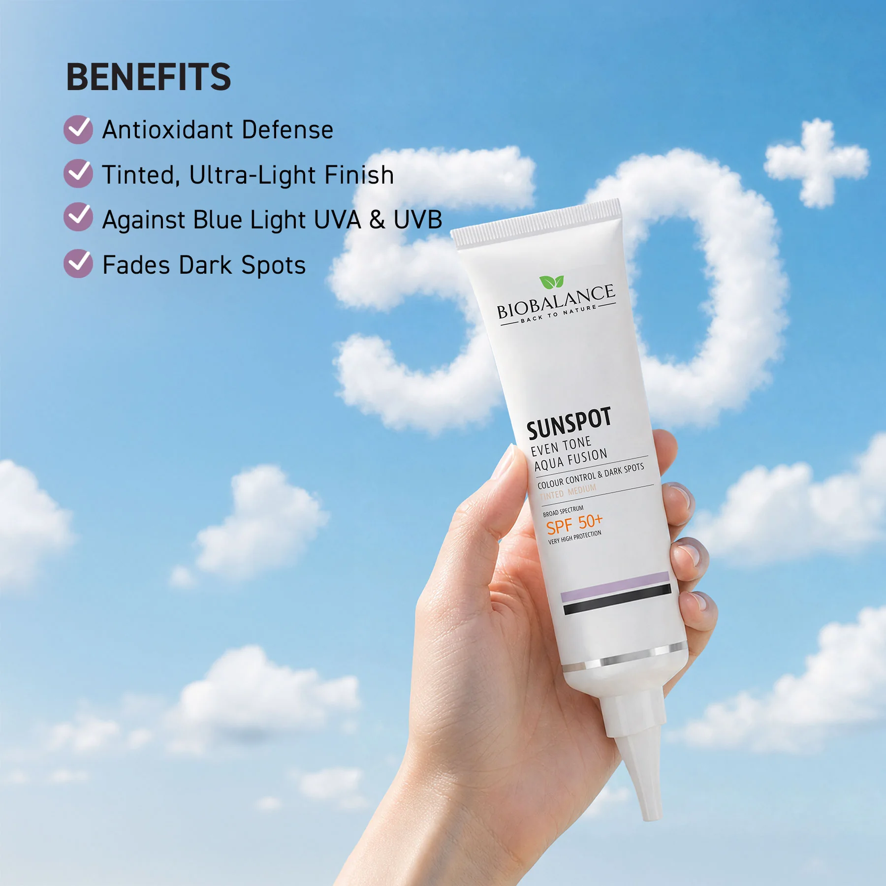 Biobalance Sunspot Even Tone Aqua Fusion SPF50+ media 40 ml