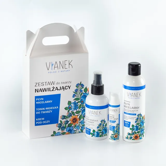 VIANEK Classico set viso idratante 3 pezzi borsetta