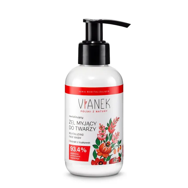 Vianek gel detergente viso rivitalizzante fragola 150 ml