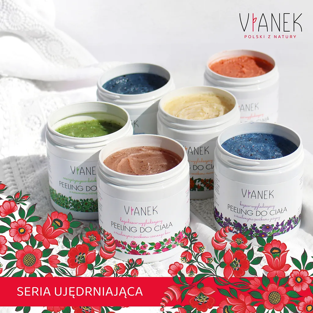 Vianek Peeling Corpo Rassodante Lampone Zucchero