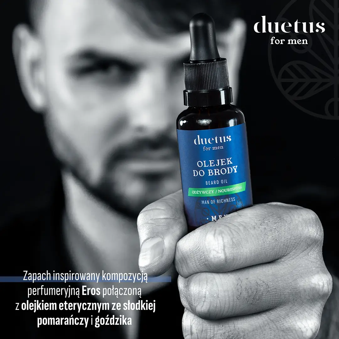 Duetus For Men Olio da Barba Nutriente ammorbidente