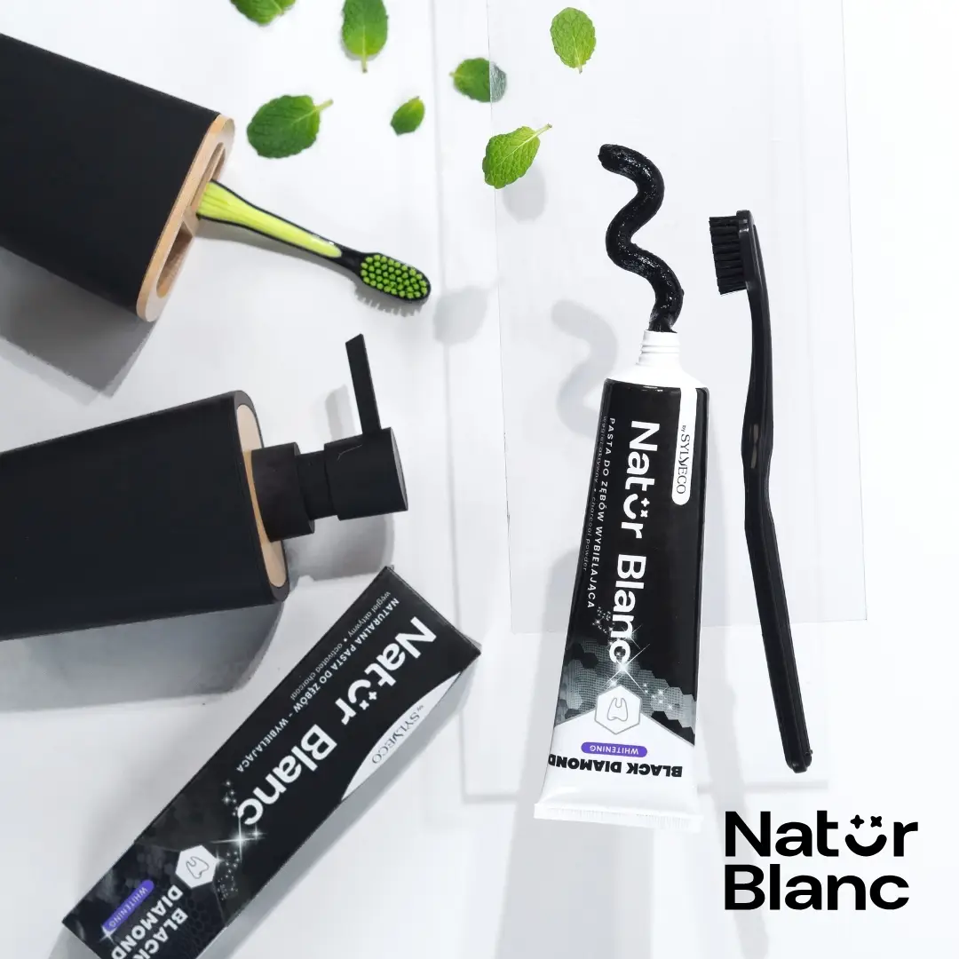 Sylveco Natur Blanc Black Diamond dentifricio carbone