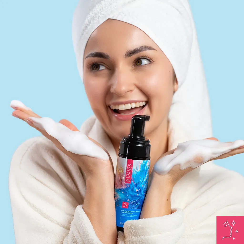 Vianek Prebiotico schiuma viso idratante delicata