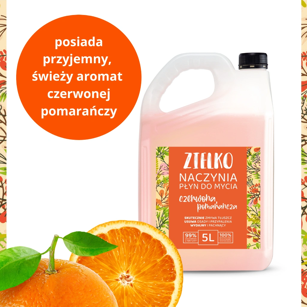 Zielko Detersivo Piatti Arancia Rossa 5 L delicato