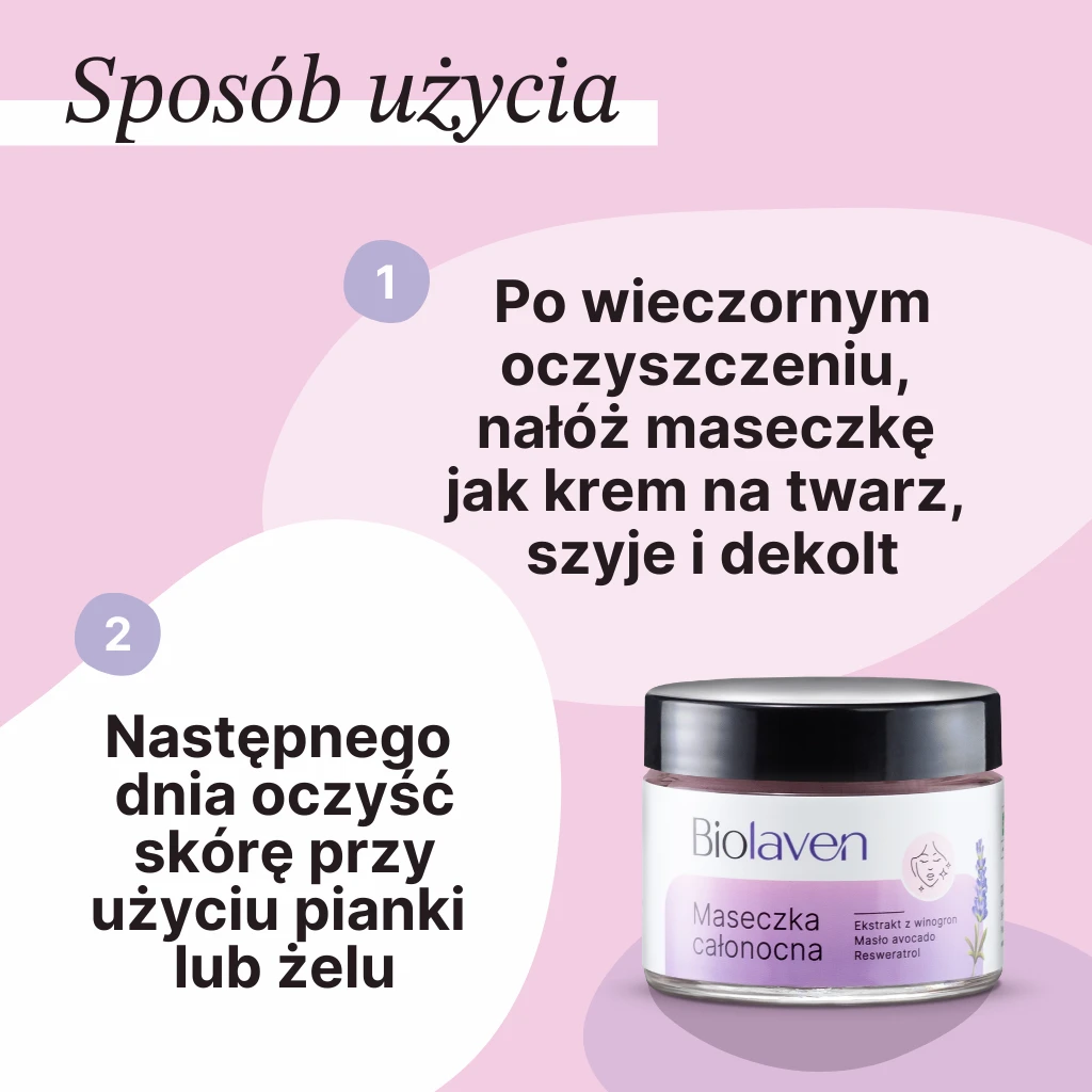 Biolaven maschera viso notte AHA 45 ml