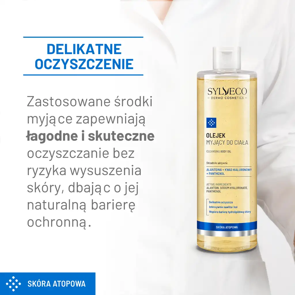 Sylveco Dermo olio detergente corpo 400 ml pelle atopica