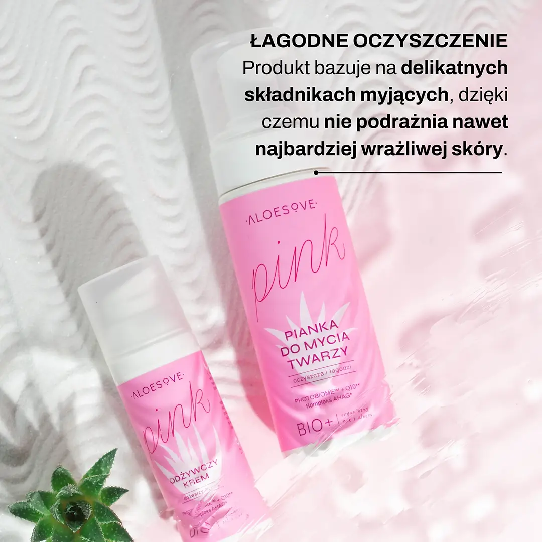Vianek Aloesove Pink Schiuma Viso Delicata Idratante