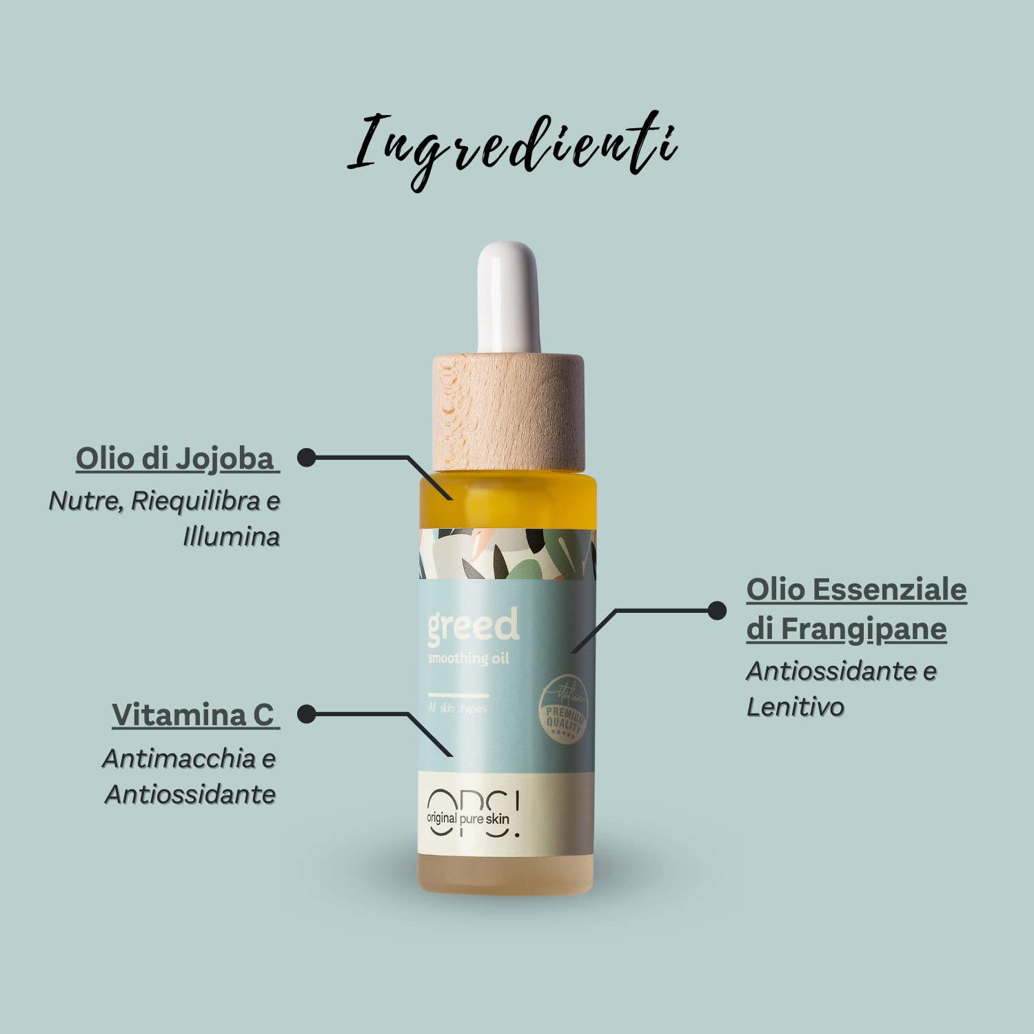 OPS Greed Olio Viso Jojoba 30 ml Illuminante