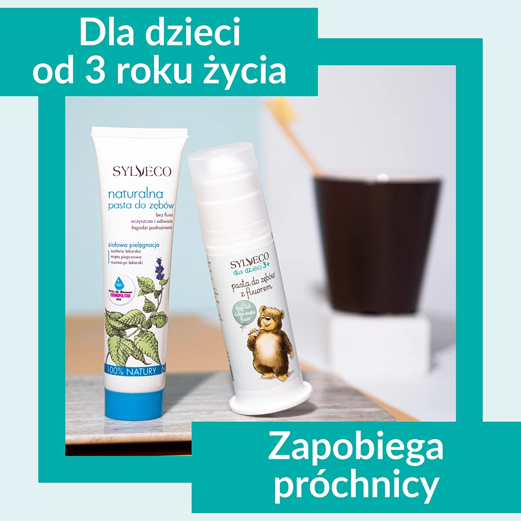 Sylveco Bambini 3+ dentifricio fluoro menta delicata
