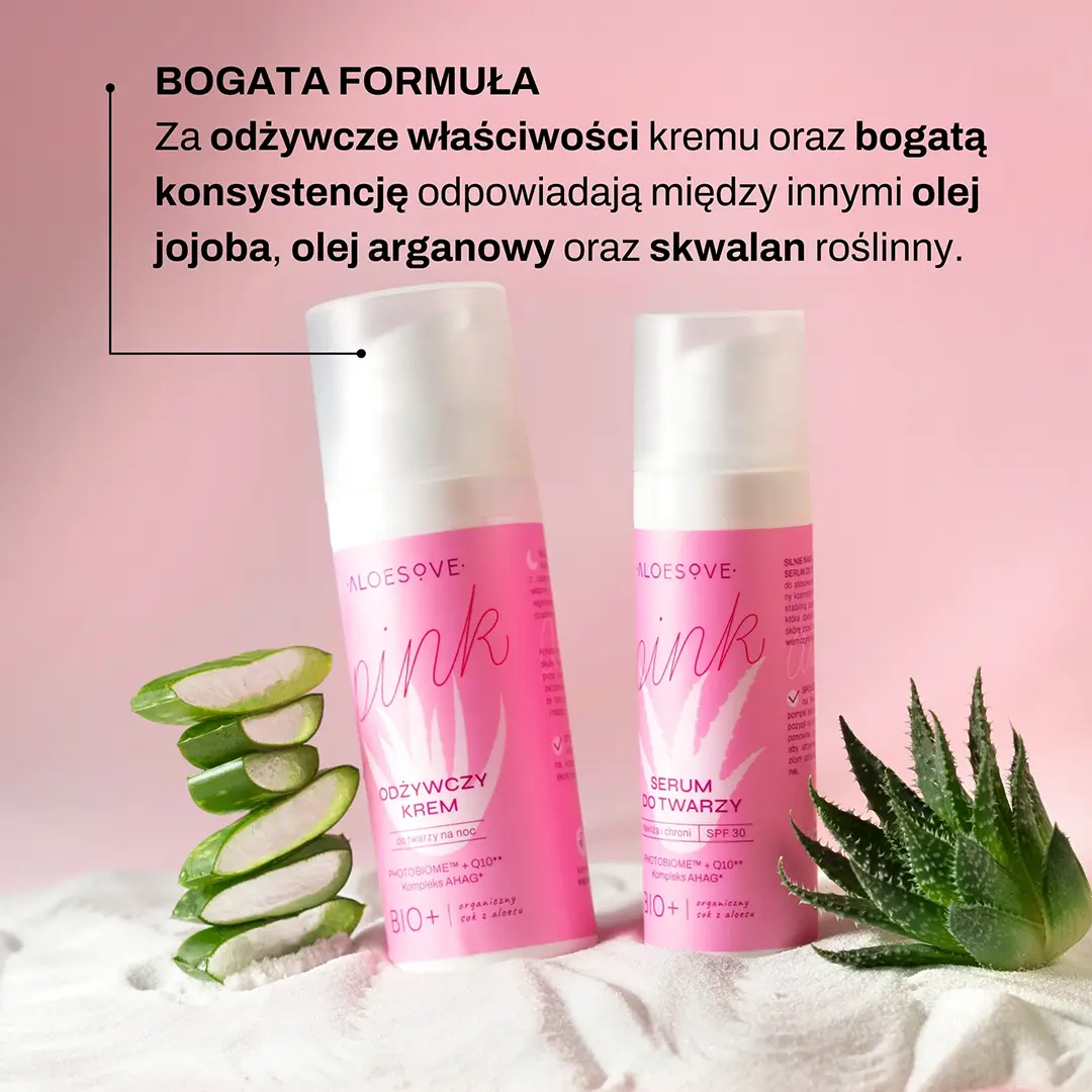 Vianek Aloesove Pink crema viso notte nutriente