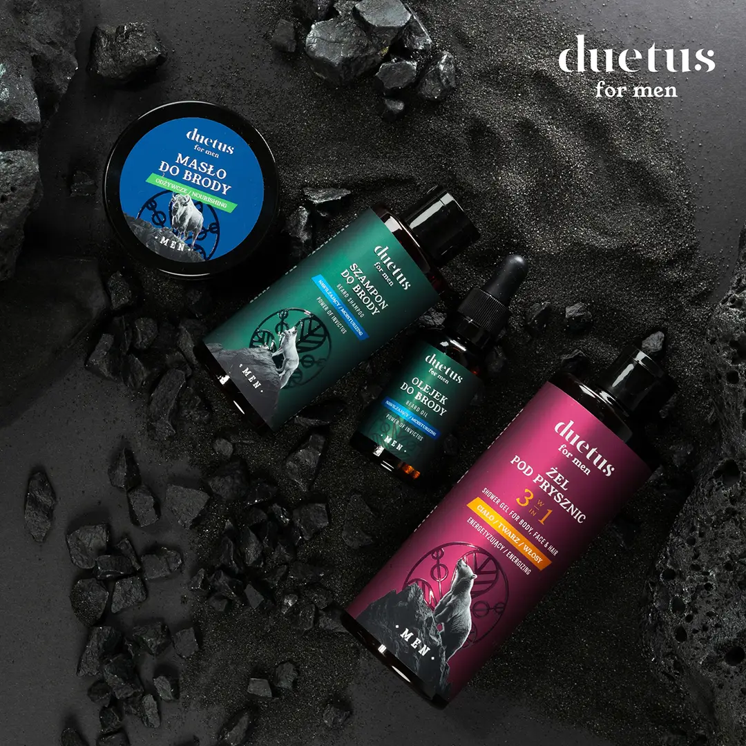 Duetus For Men Power of Invictus Shampoo Barba idratante