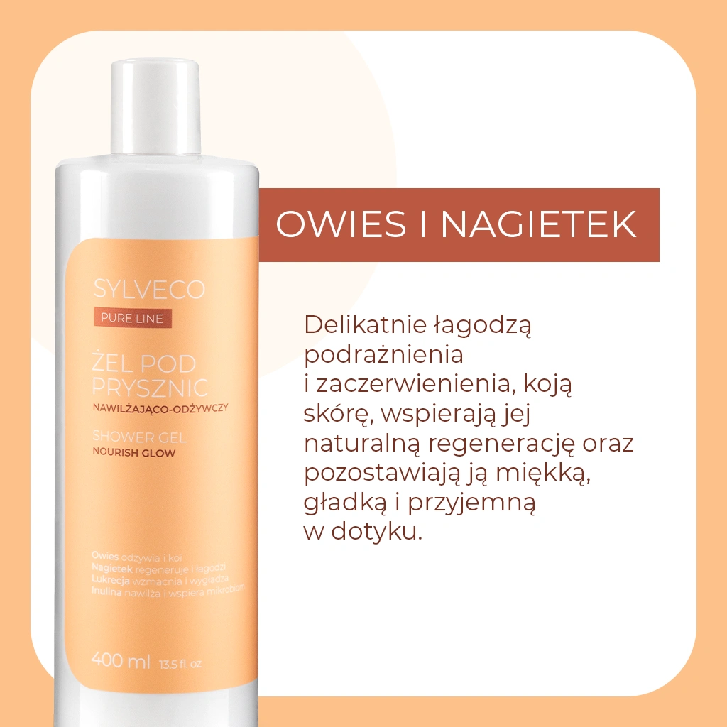 Vianek Sylveco Pure Line gel doccia idratante arancia