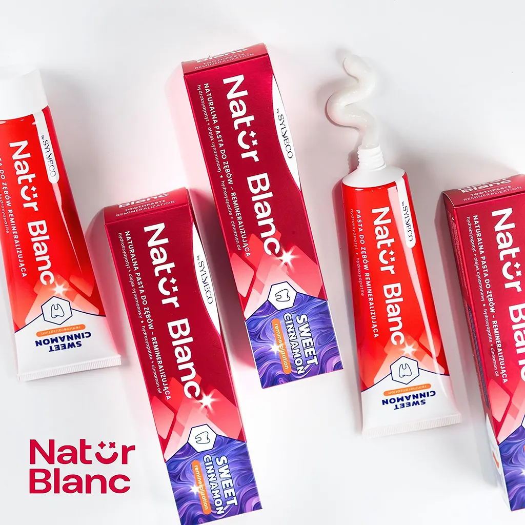 Sylveco Natur Blanc dentifricio Sweet Cinnamon smalto