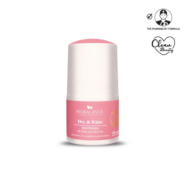 Biobalance Dry & White Deodorante Roll-On 50 ml schiarente