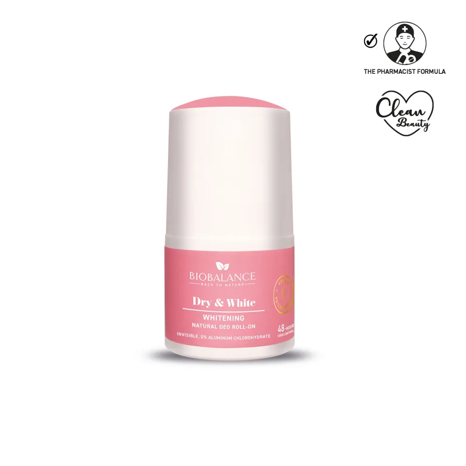 Biobalance Dry & White Deodorante Roll-On 50 ml schiarente