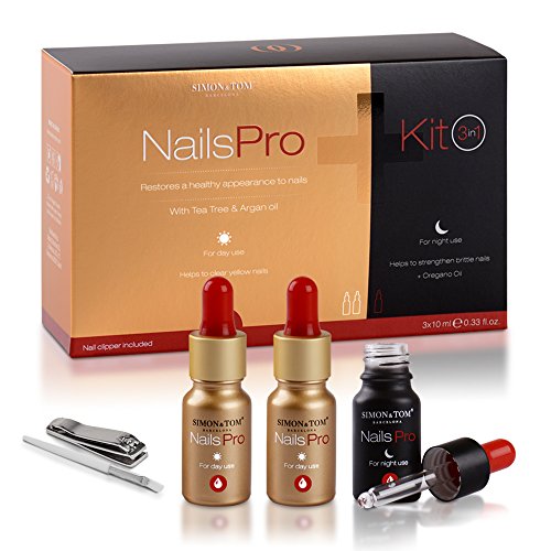 Simon & Tom Nails Pro Kit Trattamento Unghie 3x10 ml Rinforzante
