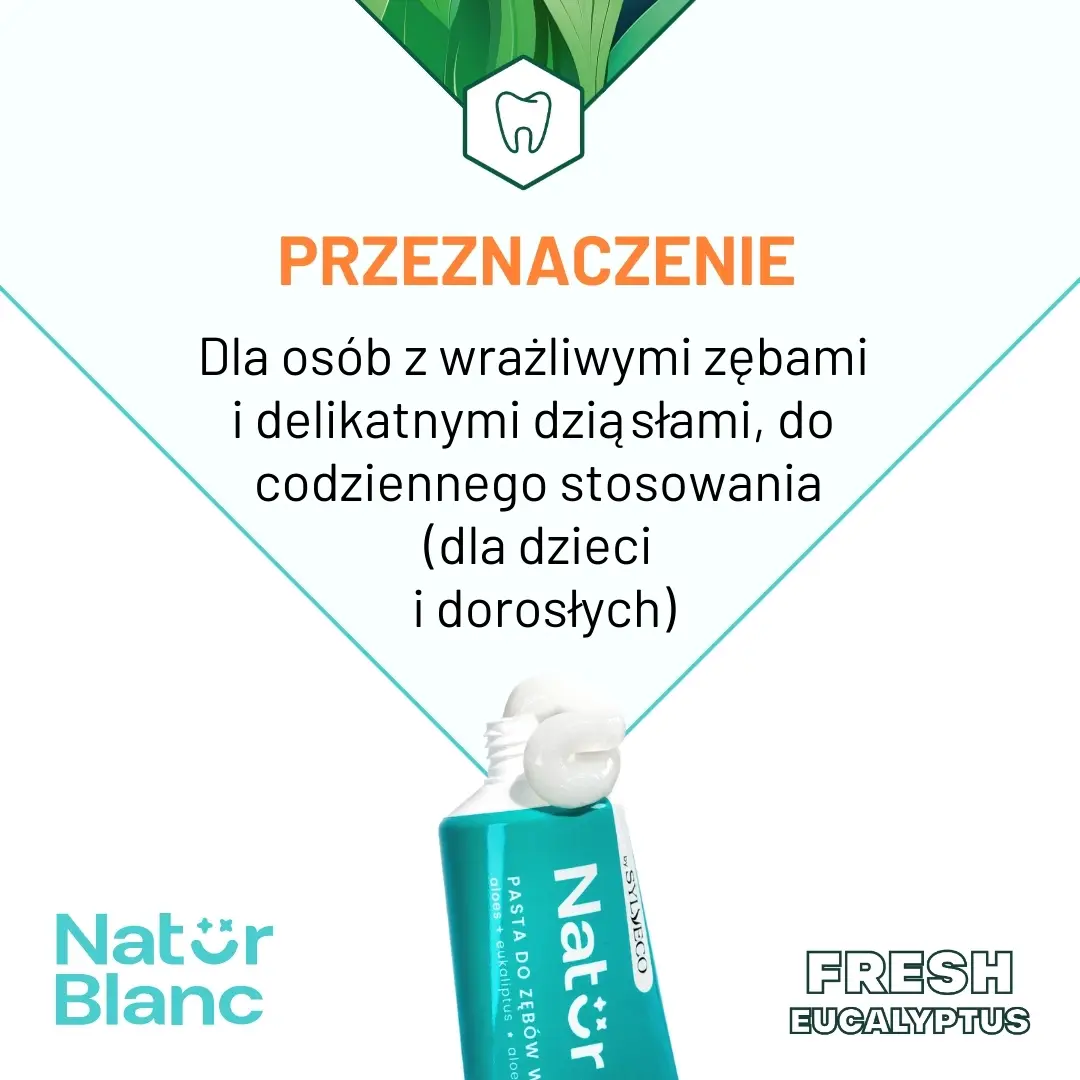 Sylveco Natur Blanc dentifricio Fresh Eucalyptus denti sensibili