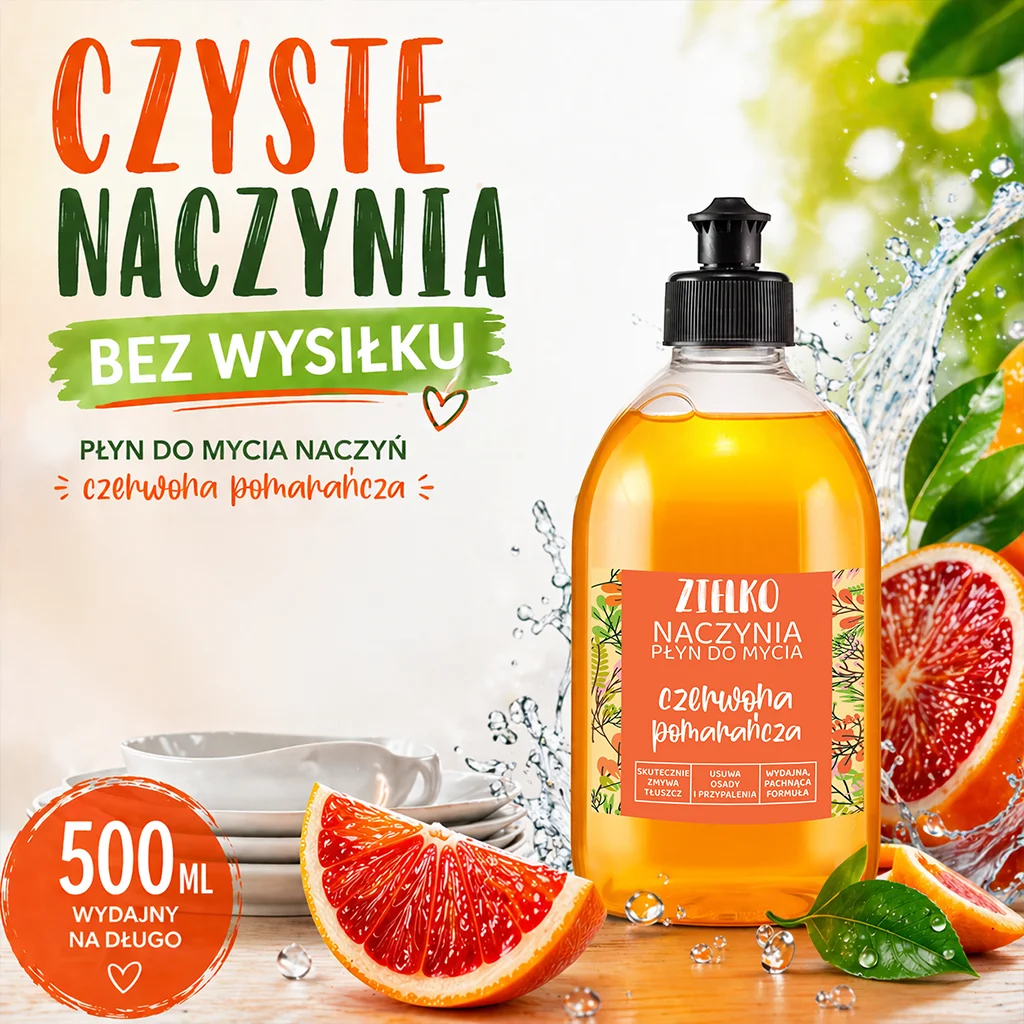 Zielko detersivo piatti arancia rossa sgrassante 500 ml