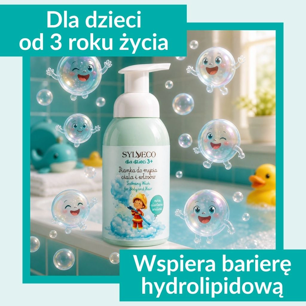 Sylveco Bambini 3+ schiuma corpo e capelli bubble gum