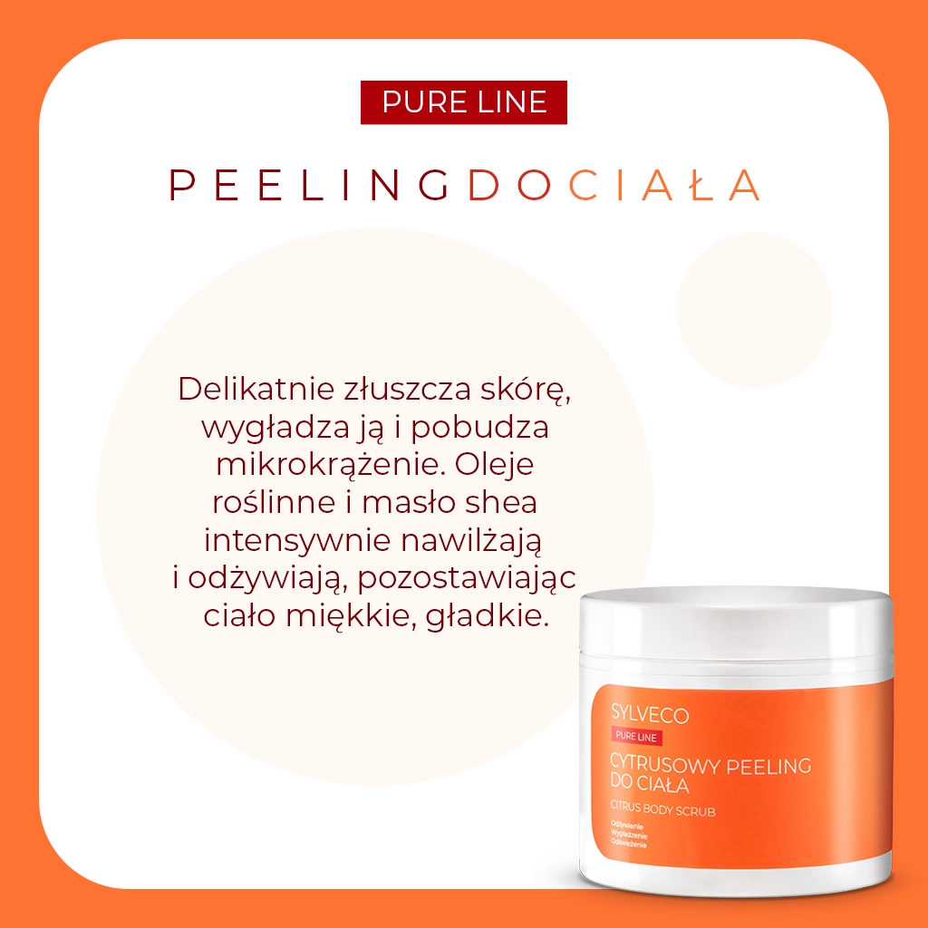 Sylveco Pure Line Peeling Corpo Agrumi Zucchero e Sale