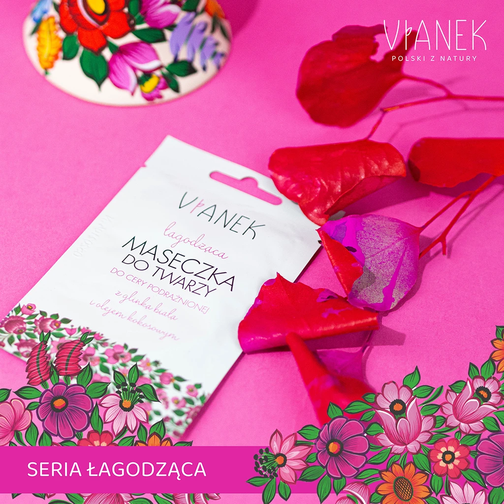 Vianek Classico maschera viso lenitiva caolino pelli sensibili