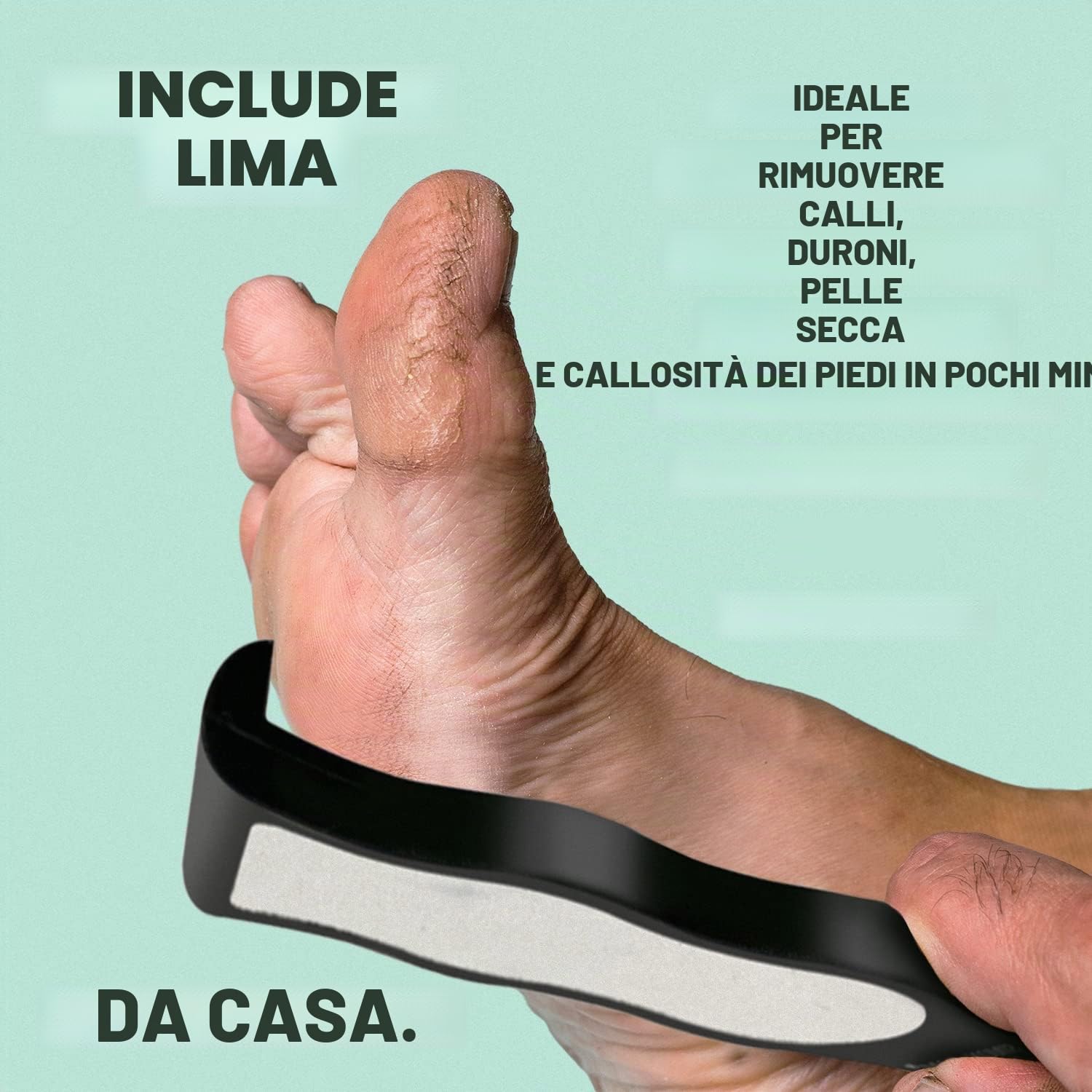 Simon & Tom Kit Pedicure Gel Calli 100 ml con limetta
