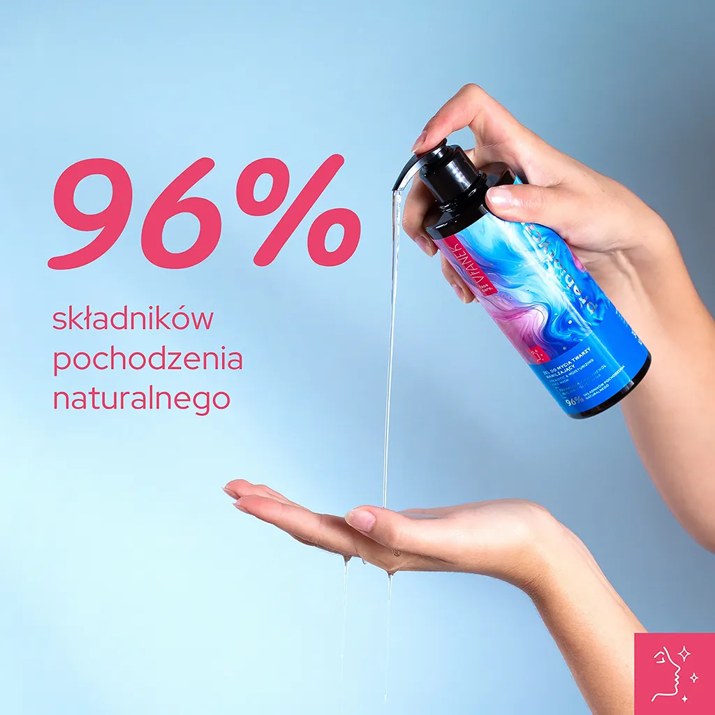 Vianek Prebiotico gel detergente viso idratante uso quotidiano