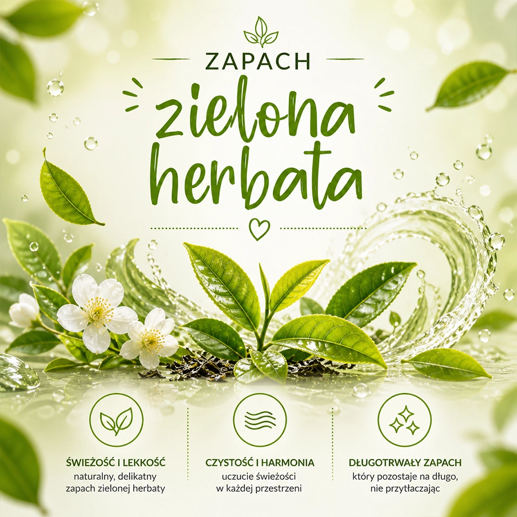 Zielko detergente bagno tè verde anticalcare