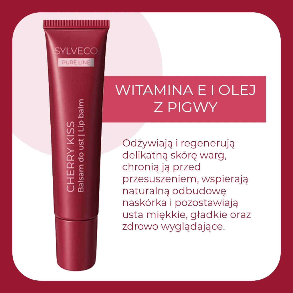 Sylveco Pure Line Burro Labbra Cherry Kiss Idratante
