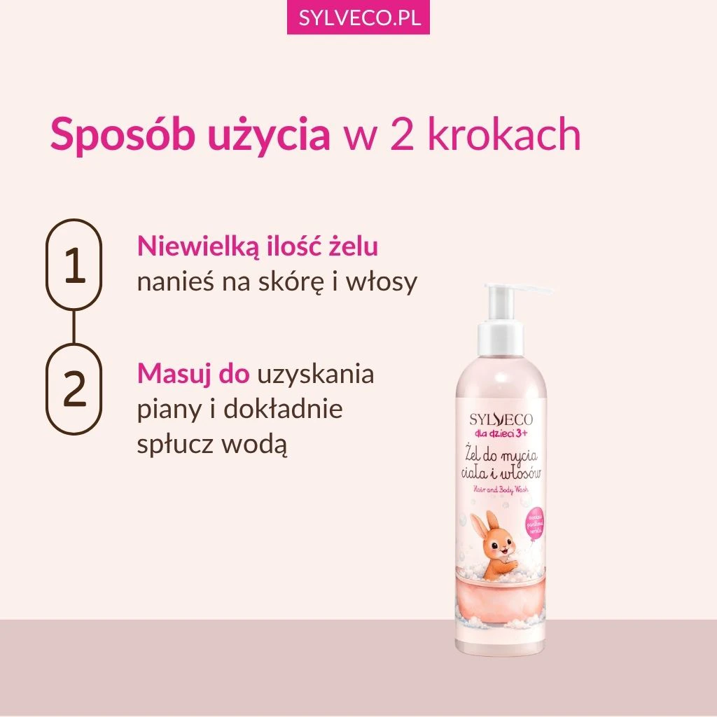 Sylveco Bambini 3+ gel corpo capelli anguria delicato