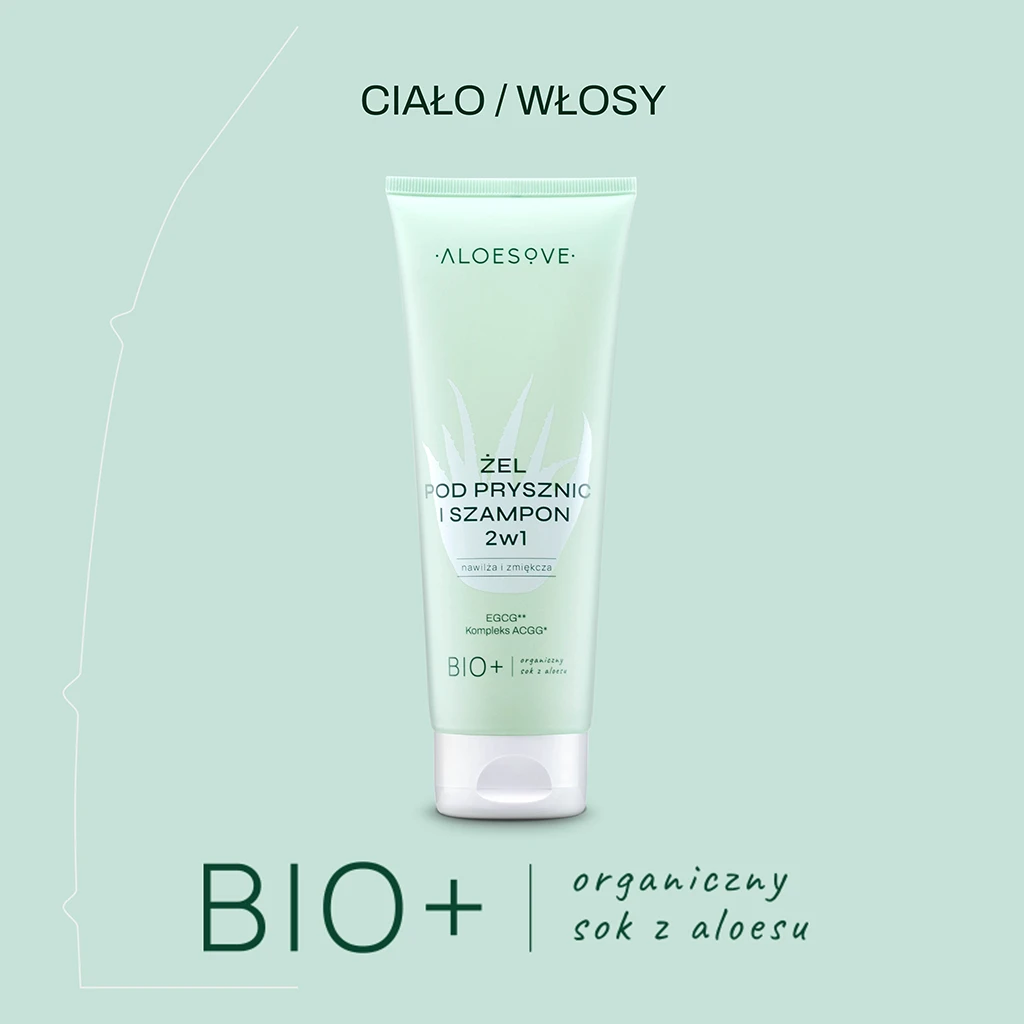Aloesove gel doccia e shampoo 2in1 idratante pH fisiologico