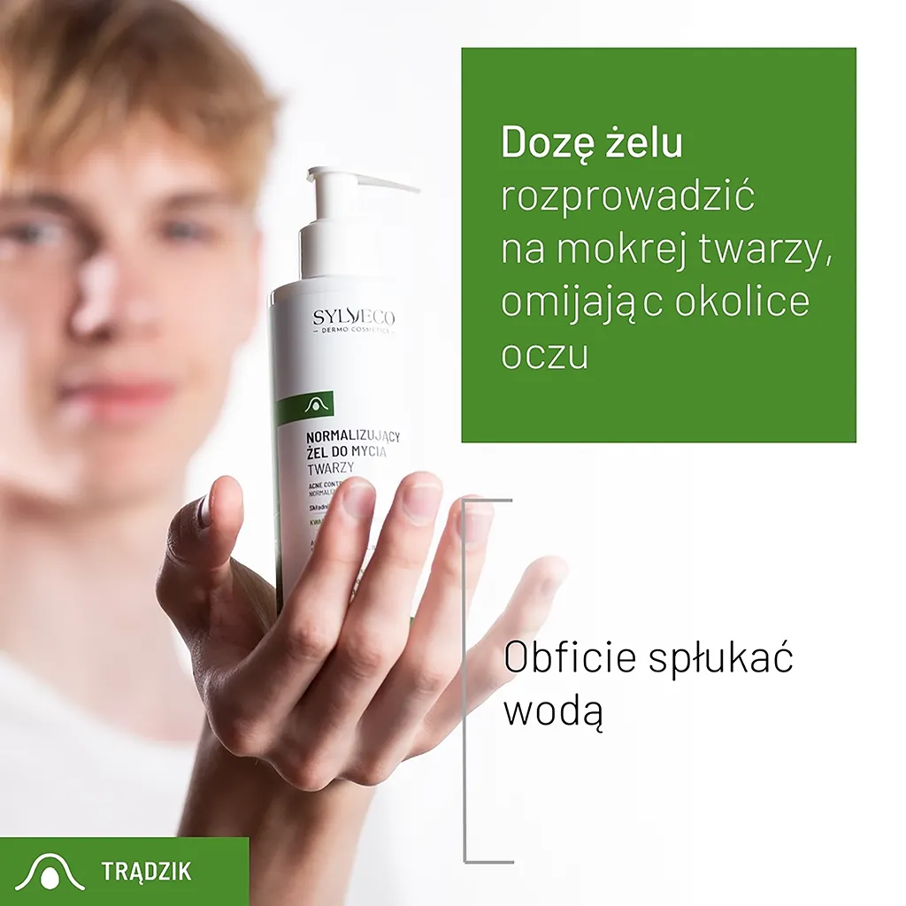 Sylveco Dermo gel detergente viso normalizzante