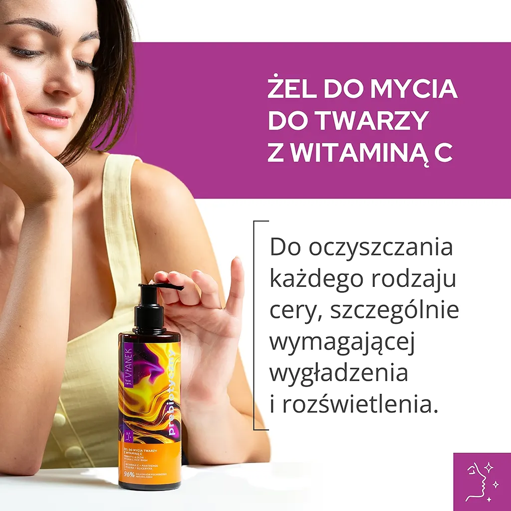 Vianek Prebiotico Gel Viso Vitamina C Illuminante