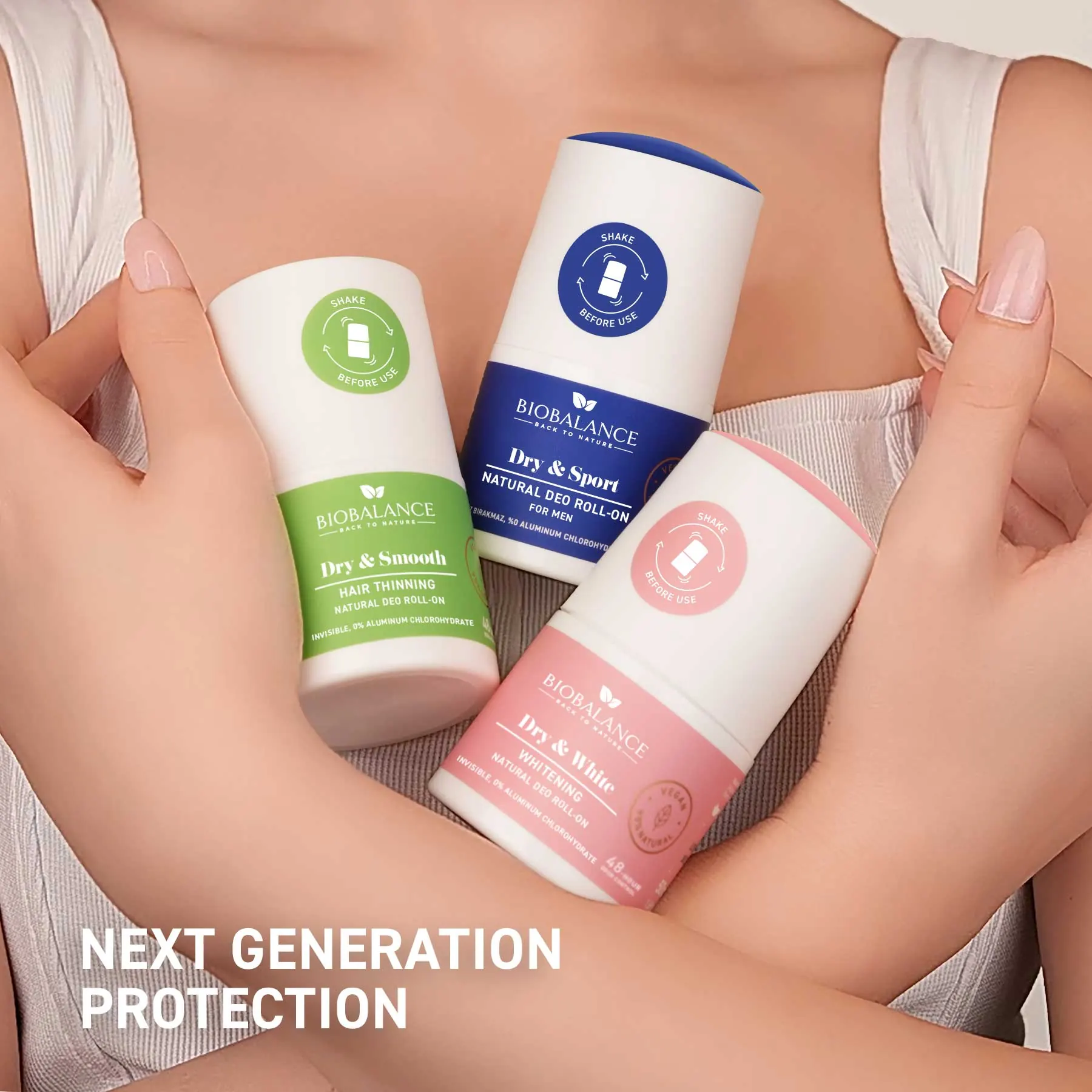 Biobalance Dry & White Deodorante Roll-On 50 ml schiarente