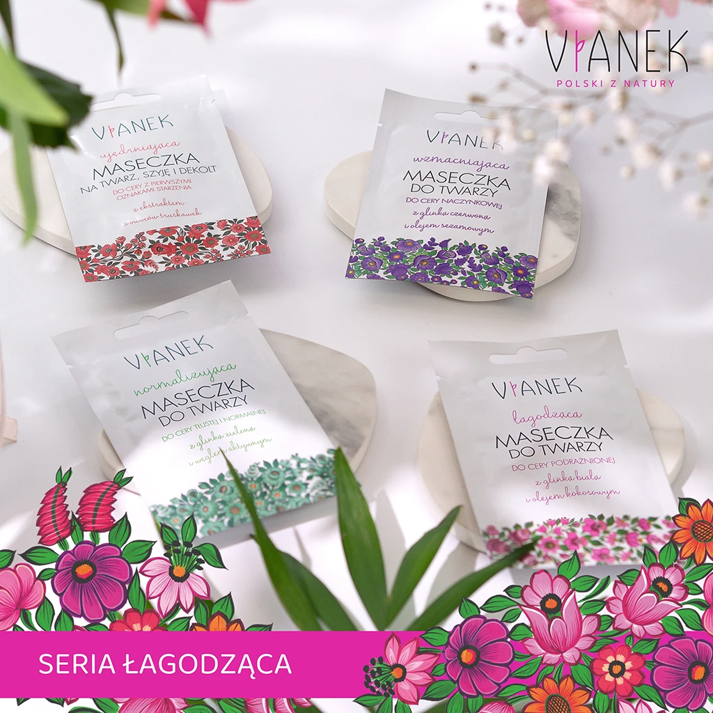 Vianek Classico maschera viso lenitiva caolino pelli sensibili