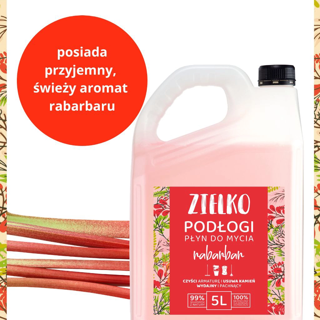 Zielko Rabarbar Detergente Pavimenti 5L senza aloni