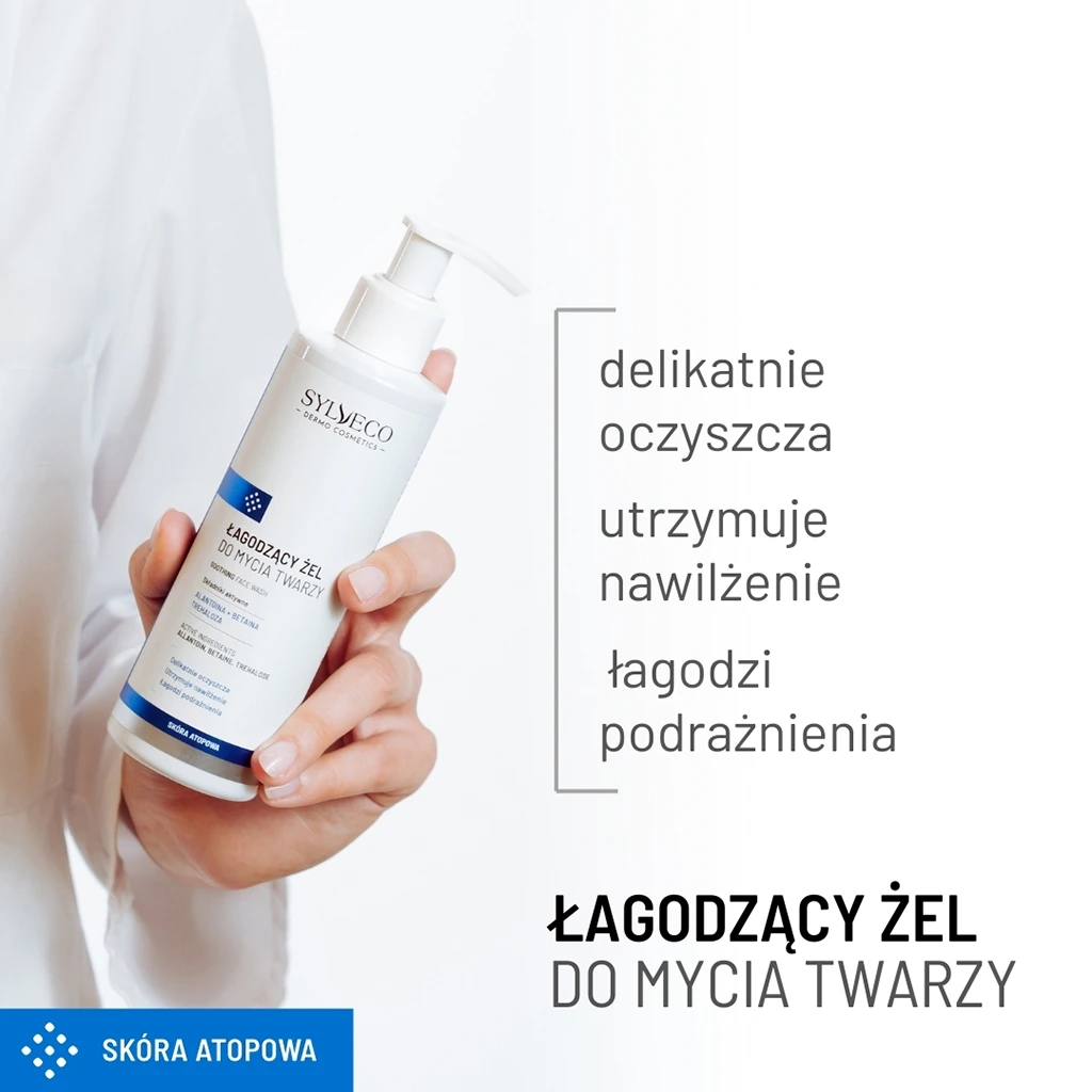 Sylveco Dermo gel detergente viso pelle atopica delicato