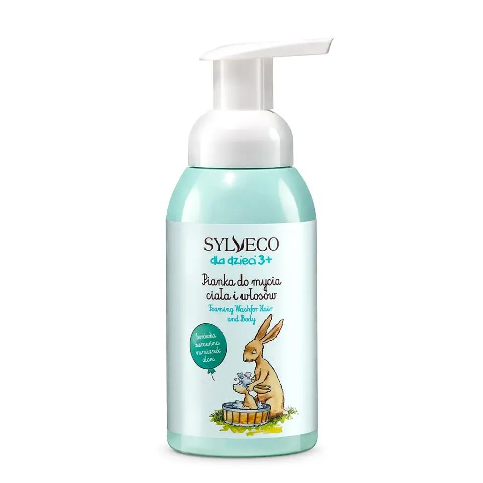 Sylveco Bambini 3+ Schiuma Corpo e Capelli Mirtillo