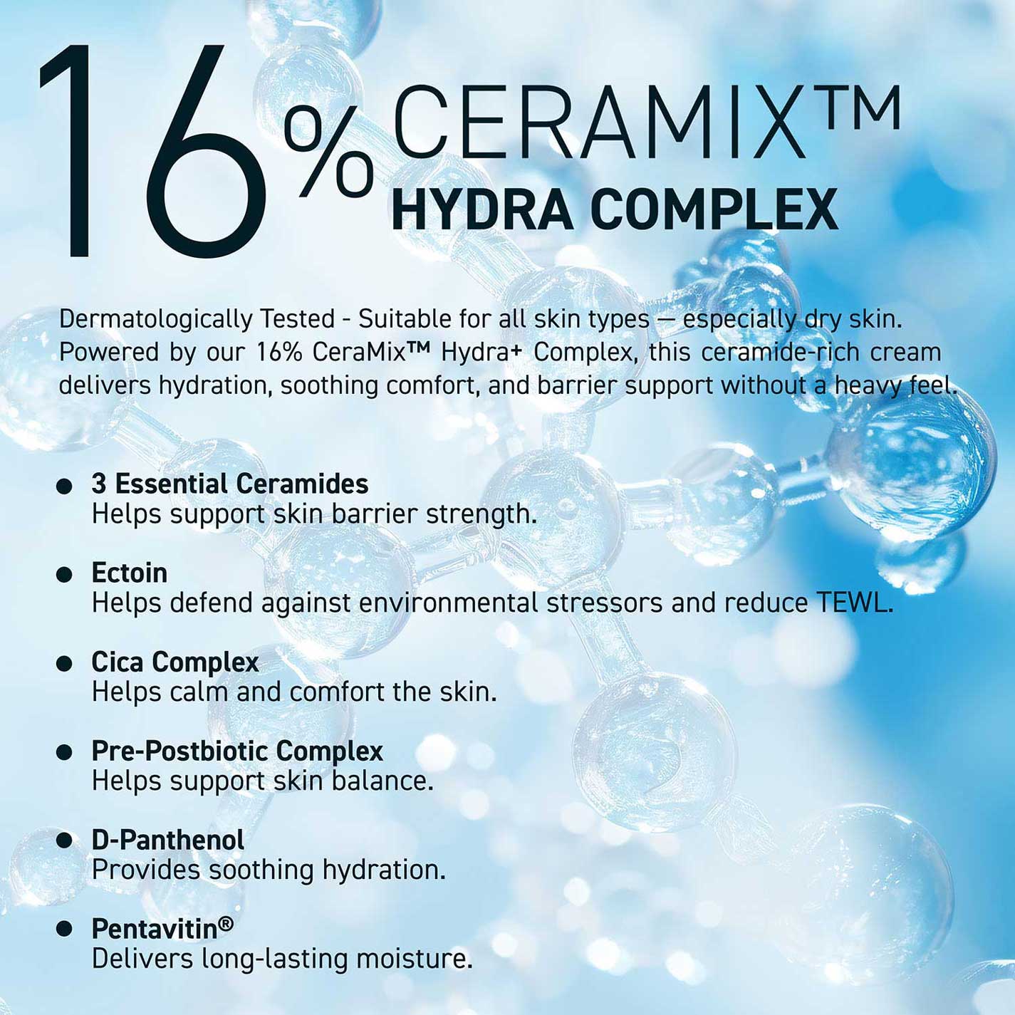 Biobalance Ceramix Hydra 16% Barrier Booster Rich crema viso 60 ml