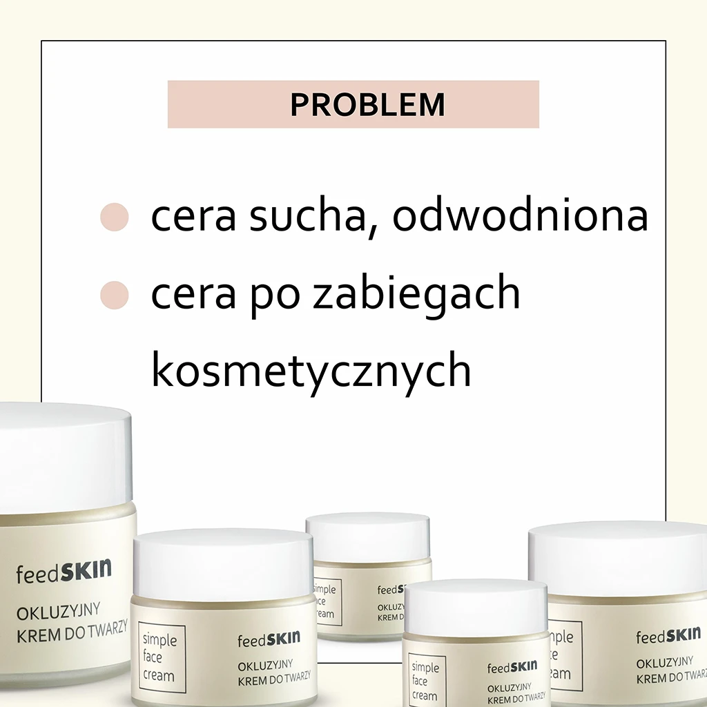 Feedskin Simple Face Cream Occlusiva Senza Profumo